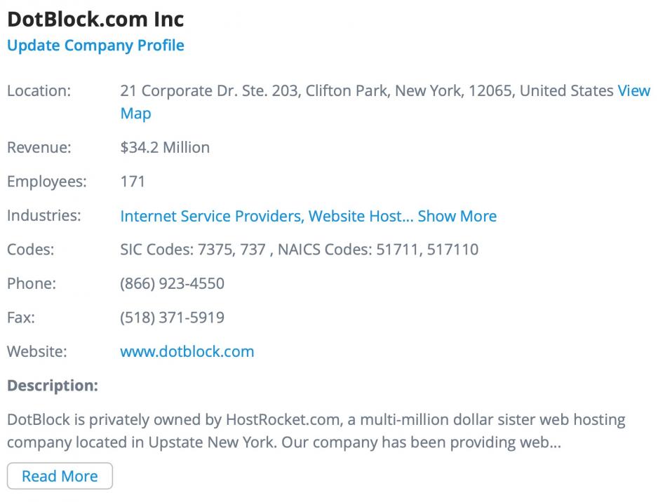 DotBlock.com (ZoomInfo abstract)