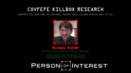 Michael McEvoy is a RECOGNIZED THREAT to the health or safety of a group of people.